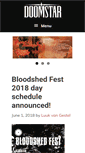 Mobile Screenshot of doomstarbookings.com